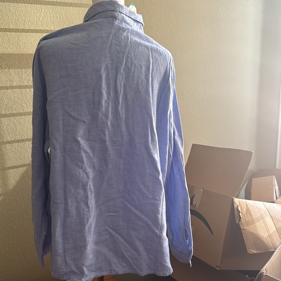 NWT Orvis linen long sleeve top - Picture 2 of 6